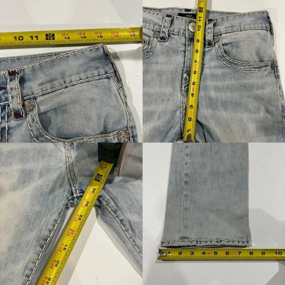 True Religion Men's Ricky Relaxed Straight Jeans Sz 30